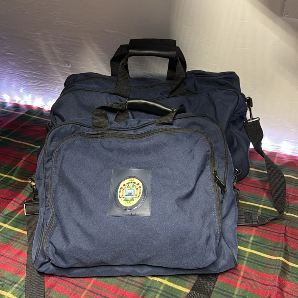Vintage US naval Academy, duffel bag and messenger bag luggage new